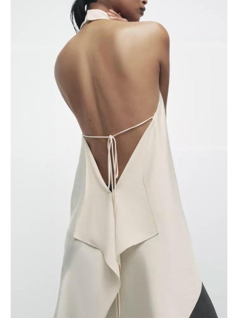 Zara Open Back Halter Top ZW Collection